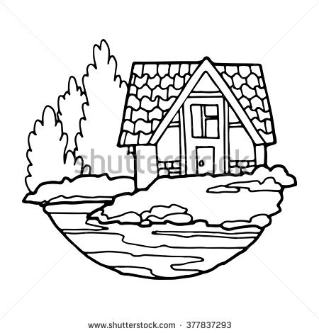 cabin clipart lake cabin