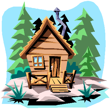 cabin clipart mountain cabin