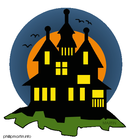 Halloween google search library. Cabin clipart scary