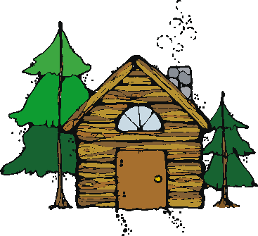 cabin clipart school camp