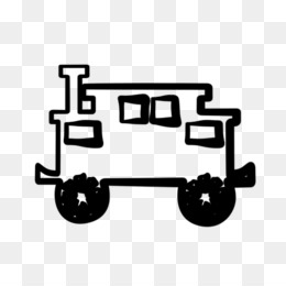 caboose clipart black and white