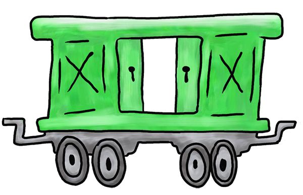 caboose clipart box