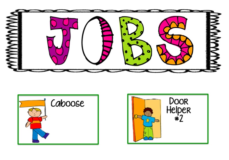 caboose clipart classroom job chart
