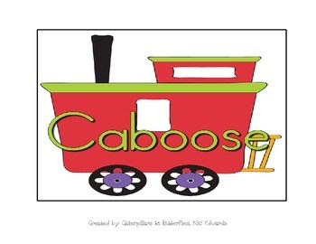 caboose clipart lined up