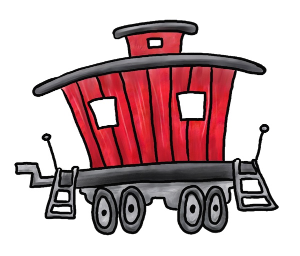 caboose clipart little red caboose
