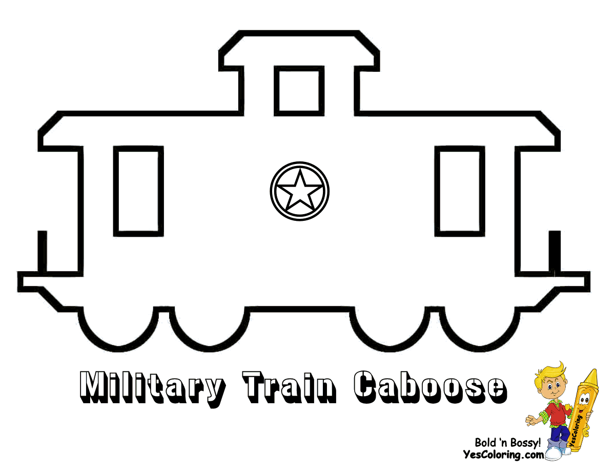 Printable Train Caboose Template