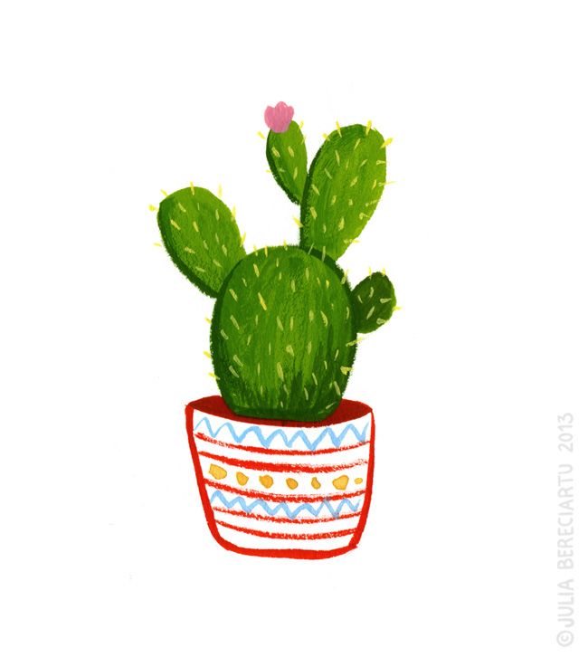 Free download best . Cactus clipart flower