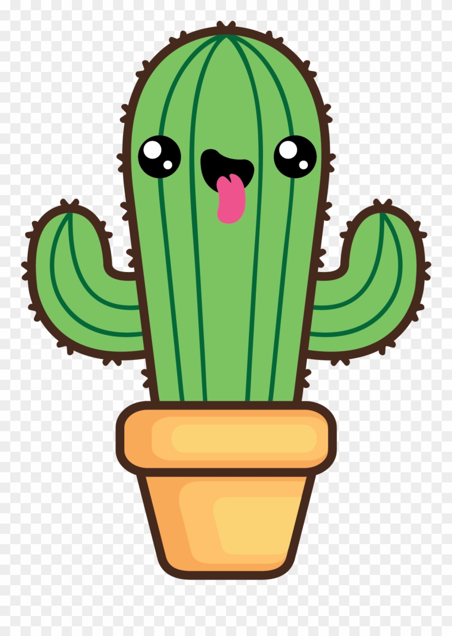 Cactus clipart kawaii, Cactus kawaii Transparent FREE for ...