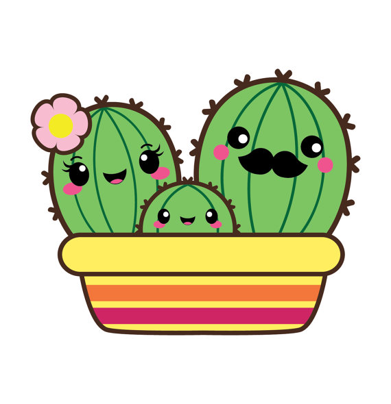 Clip art valentine download. Cactus clipart kawaii