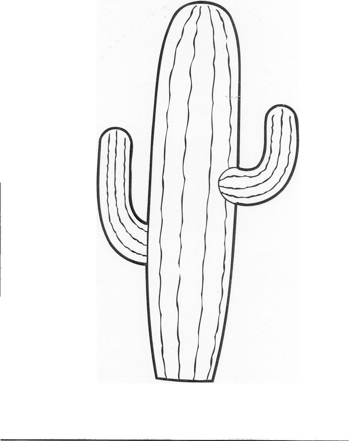 Cactus clipart outline, Cactus outline Transparent FREE for download on