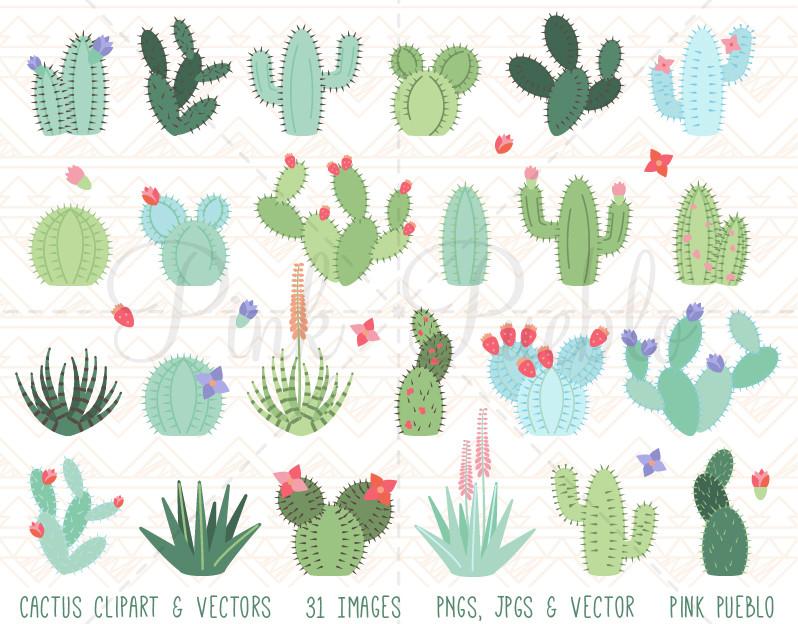 cactus clipart pattern