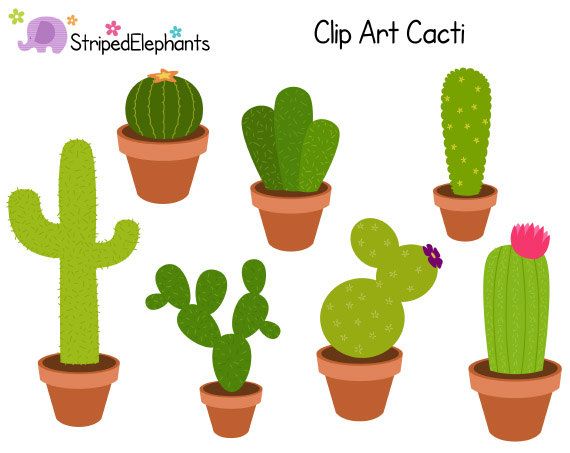 cactus clipart scene