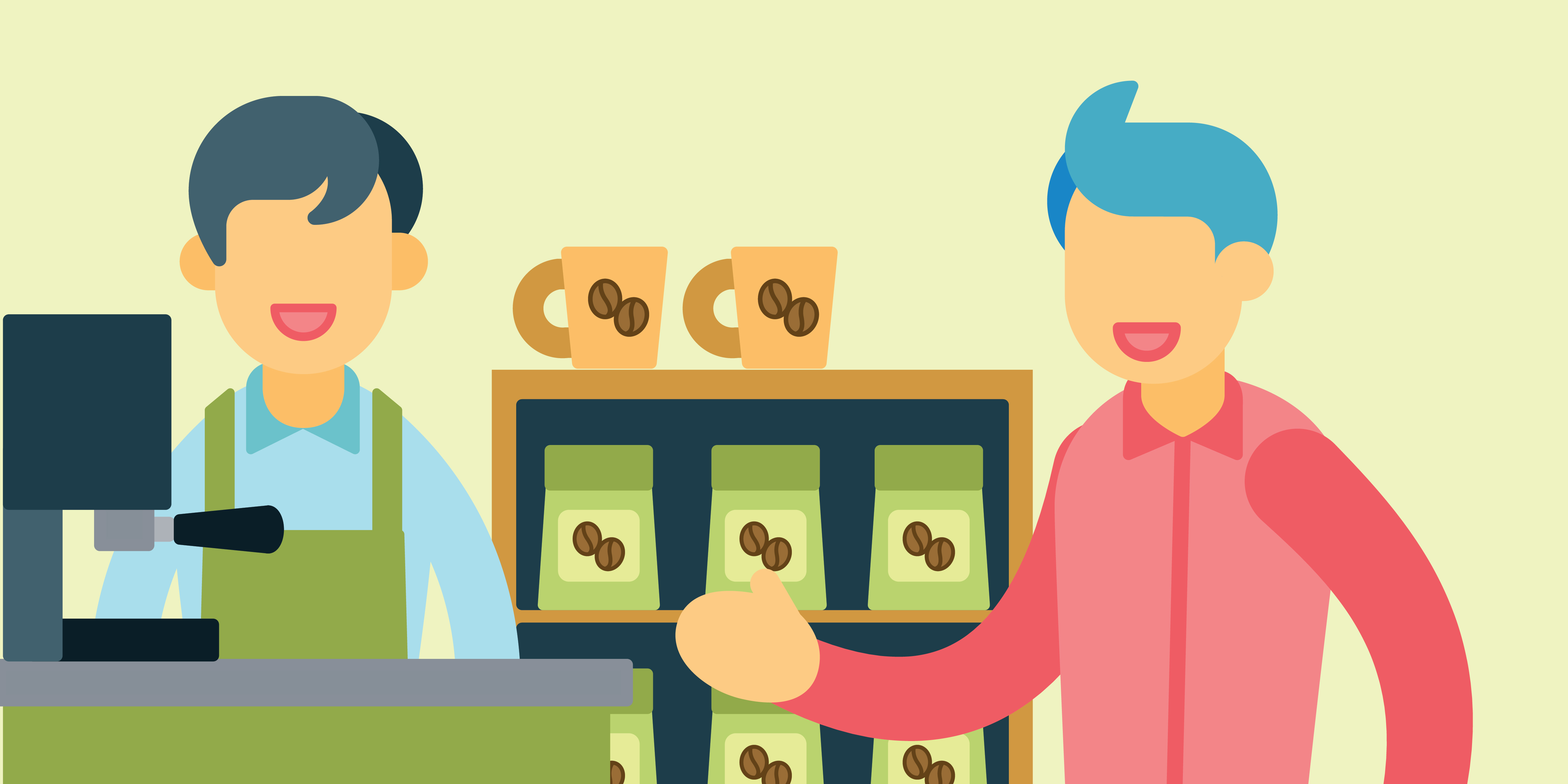Learntalk how to order. Cafe clipart animated