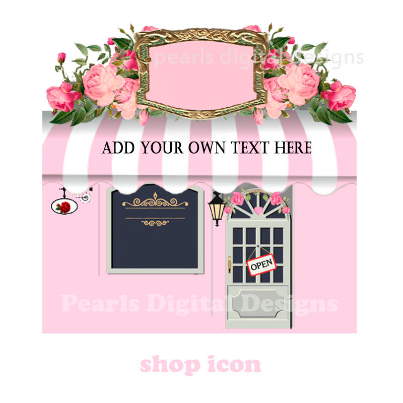 Pink pencil and in. Cafe clipart awning