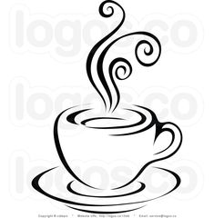 cafe clipart black and white