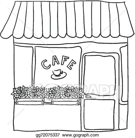 Portal . Cafe clipart black and white