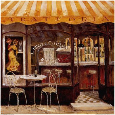 Cafe clipart cafe italian. Paintings cafes pinterest