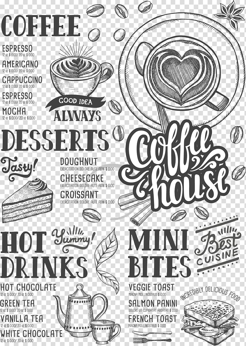 cafe clipart cafe menu