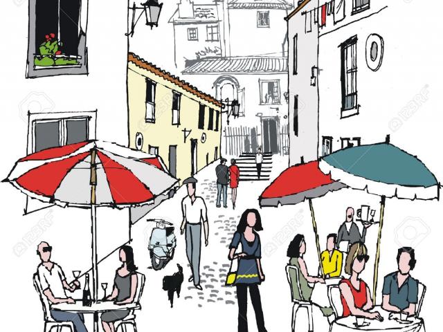 cafe clipart cafe scene