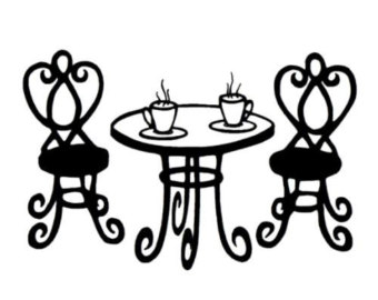 cafe clipart cafe table