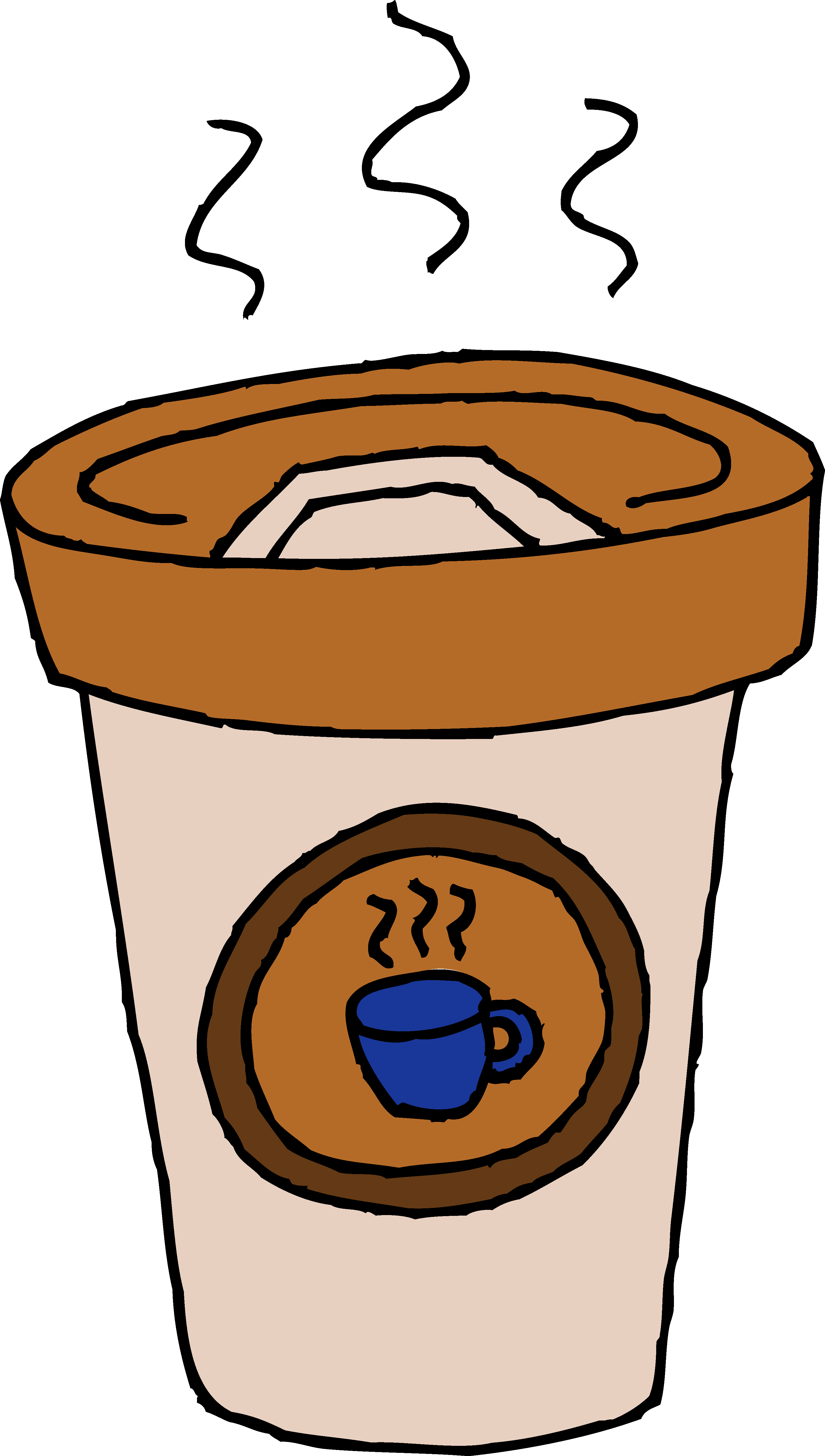 Clipart coffee kawaii. Hot cafe latte clip