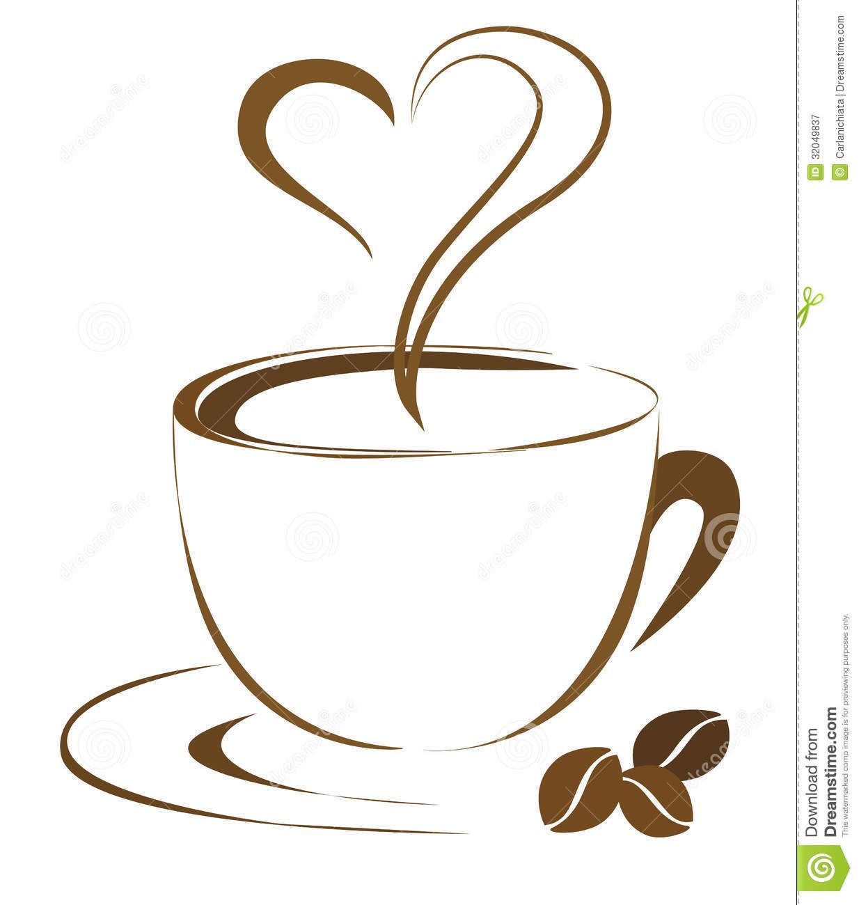 Coffee cups heart printables. Clipart cup clip art