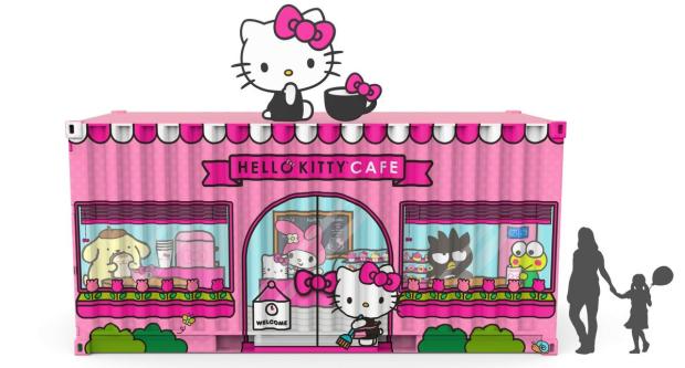 Cafe clipart crowded. Sanrio to open a