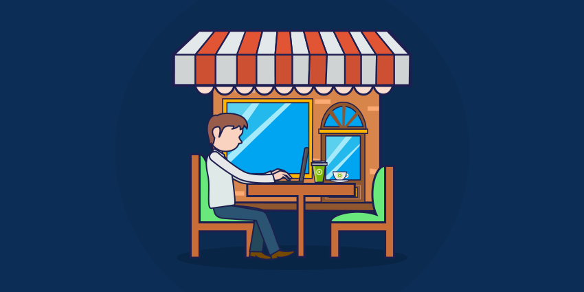Cafe clipart crowded. How to work from