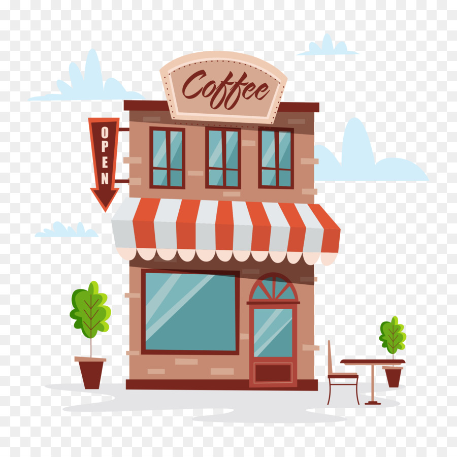 cafe clipart facade