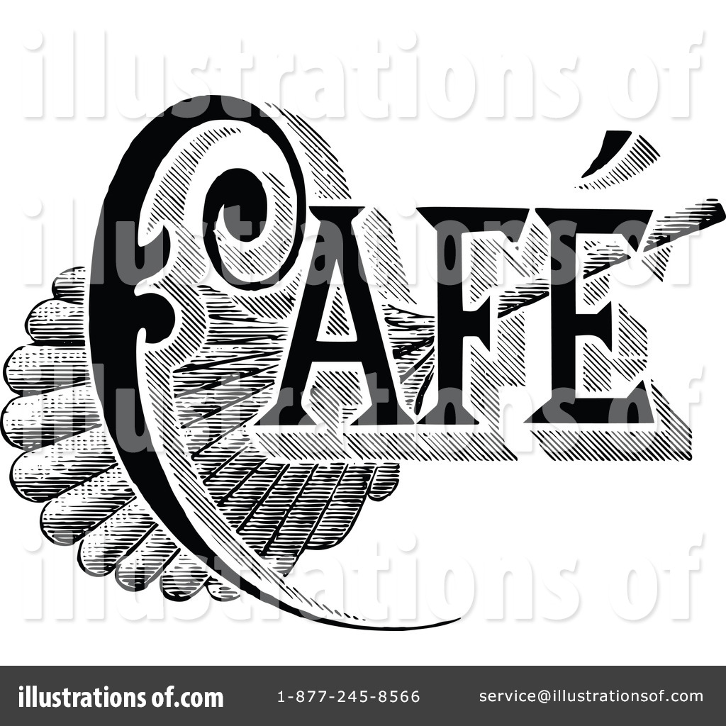 cafe clipart line art