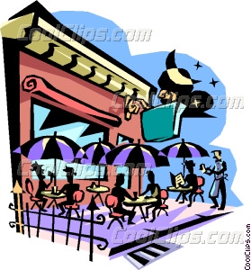 cafe clipart outdoor cafe