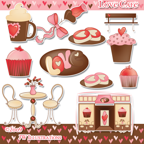 Cafe clipart pink. Love by jddoodles on