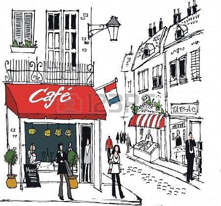 cafe clipart street cafe