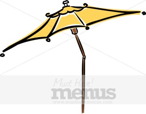Cafe clipart umbrella table. 