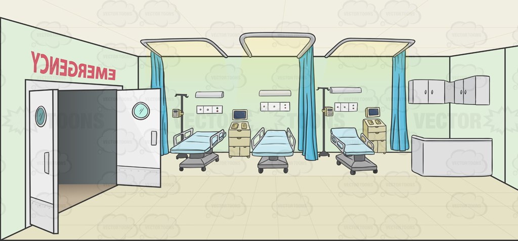 clipart hospital emergency room