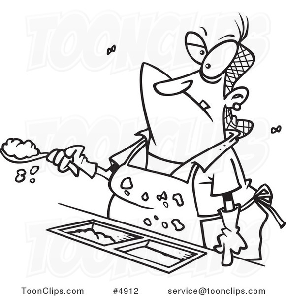 Cafeteria clipart lunch lady. Drawing at getdrawings com