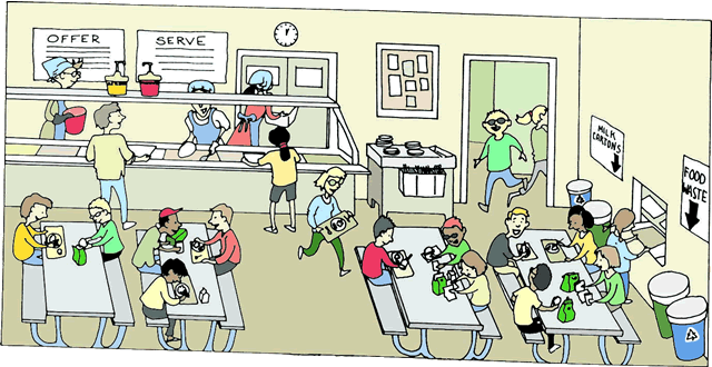 cafeteria clipart room