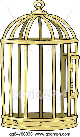 cage clipart bird's