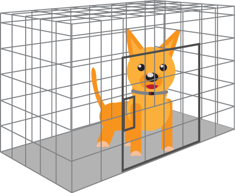 Cage dog cage