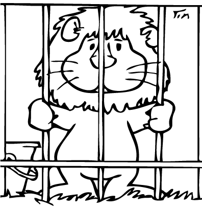  collection of in. Cage clipart lion