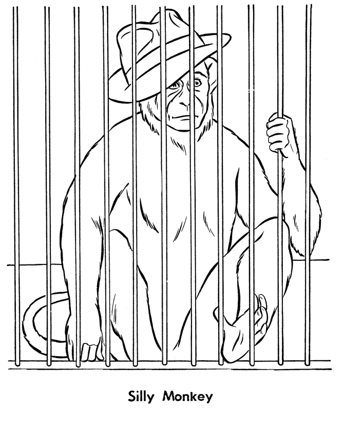 cage clipart monkey cage