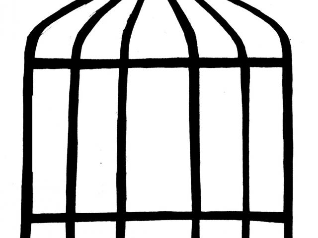 cage clipart outline