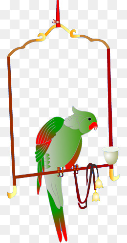 cage clipart parrot
