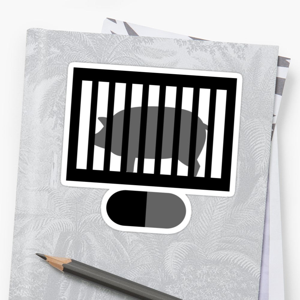 cage clipart pig