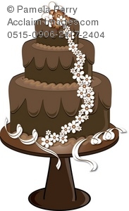 Cake clipart fancy. Clip art illustration of