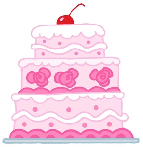 Free birthday clip art. Cake clipart fancy