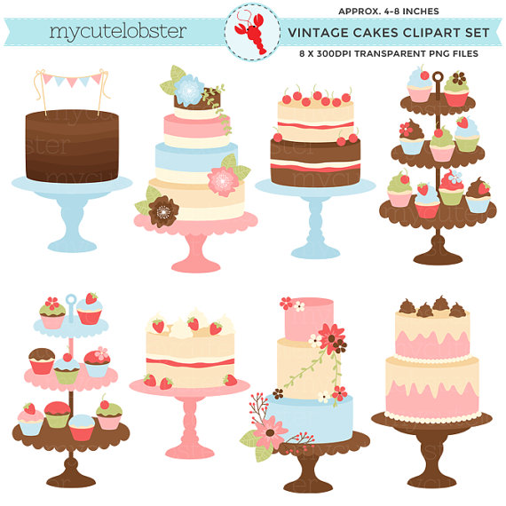 cake clipart floral