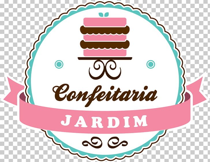 Confectionery brand frosting icing. Cake clipart logo