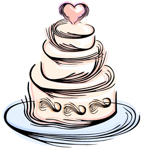 Cake clipart simple. Best wedding clip art