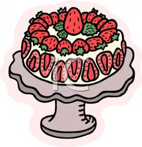 cake clipart strawberry